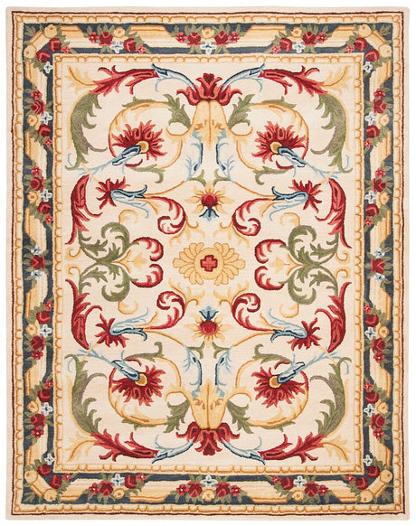 Safavieh Blossom Blm251B Ivory / Green Rugs - Safavieh - blm251b - 6r