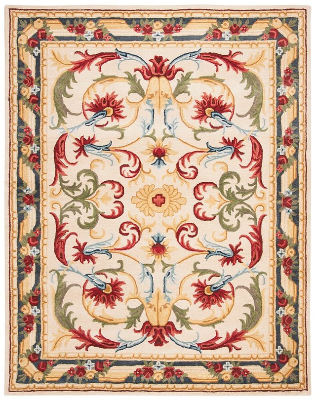 Safavieh Blossom Blm251B Ivory / Green Rugs.