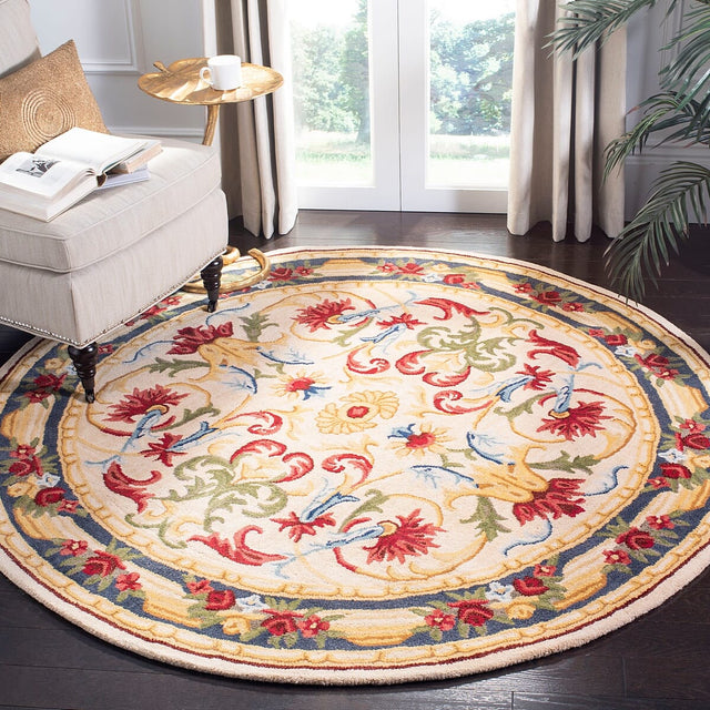 Safavieh Blossom Blm251B Ivory / Green Rugs.