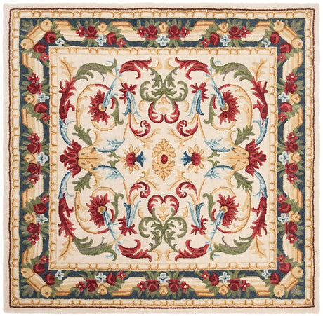 Safavieh Blossom Blm251B Ivory / Green Rugs - Safavieh - blm251b - 6sq