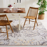 Safavieh Blossom Blm275F Grey/Yellow Rug.