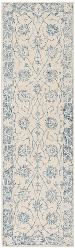 Safavieh Blossom Blm351A Ivory / Blue Rugs - Safavieh - blm351a - 28