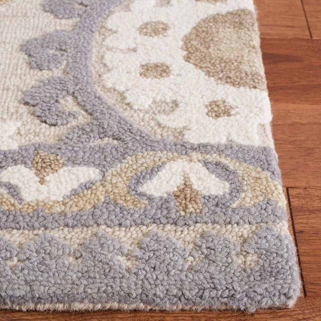 Safavieh Blossom Blm375F Grey/Beige Rug.