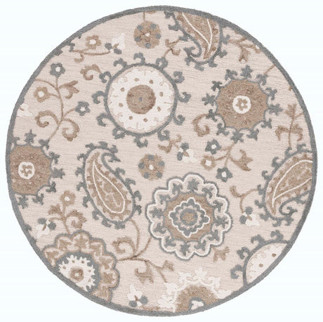 Safavieh Blossom Blm375F Grey/Beige Rug.