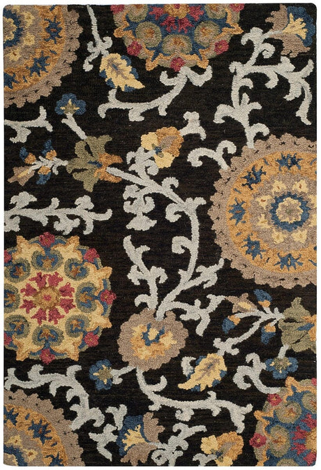 Safavieh Blossom Blm401A Charcoal/Multi Rug - Safavieh - blm401a - 28