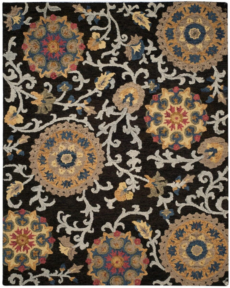 Safavieh Blossom Blm401A Charcoal/Multi Rug - Safavieh - blm401a - 28