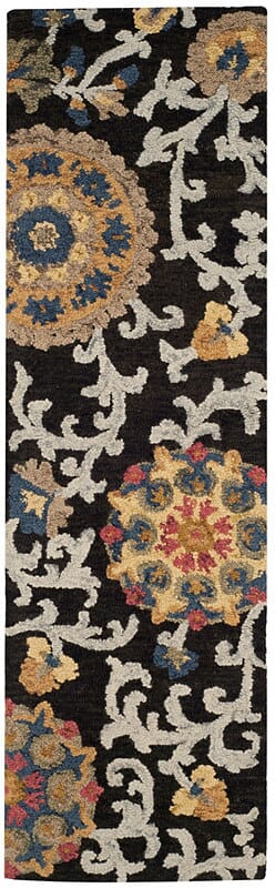 Safavieh Blossom Blm401A Charcoal/Multi Rug - Safavieh - blm401a - 28