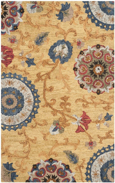 Safavieh Blossom Blm401B Gold/Multi Rug - Safavieh - blm401b - 2