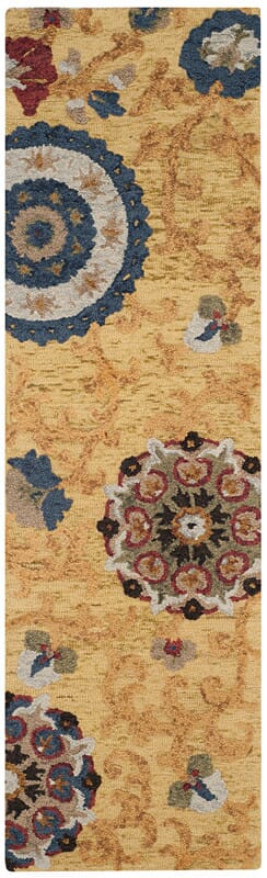 Safavieh Blossom Blm401B Gold/Multi Rug - Safavieh - blm401b - 24