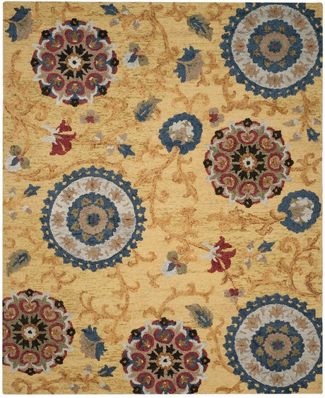 Safavieh Blossom Blm401B Gold/Multi Rug - Safavieh - blm401b - 28