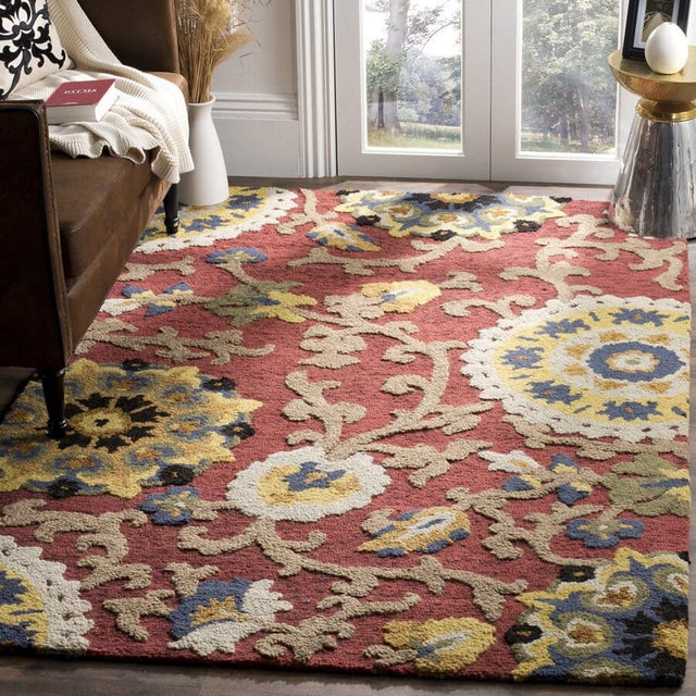 Safavieh Blossom Blm401C Red/Multi Rug.