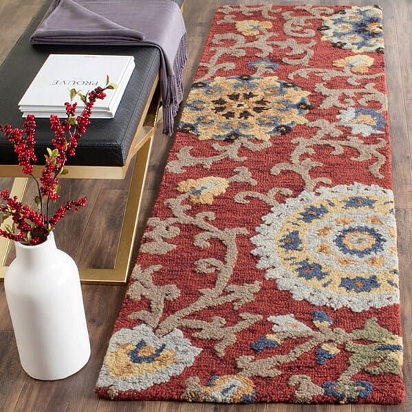 Safavieh Blossom Blm401C Red/Multi Rug.