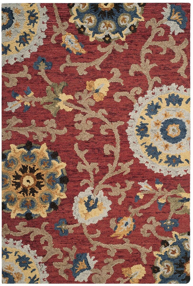 Safavieh Blossom Blm401C Red/Multi Rug.