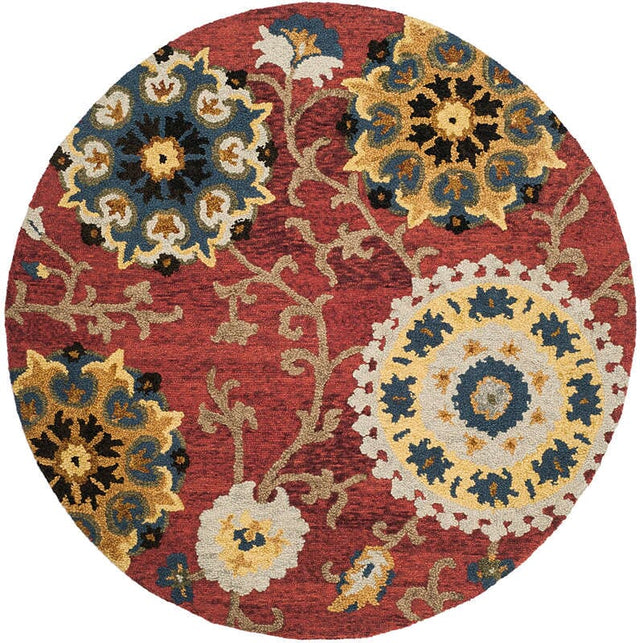 Safavieh Blossom Blm401C Red/Multi Rug.