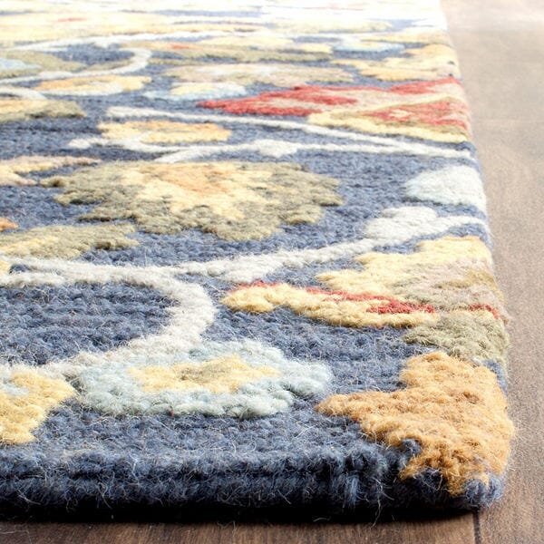 Safavieh Blossom Blm402A Navy/Multi Rug.