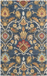 Safavieh Blossom Blm402A Navy/Multi Rug.