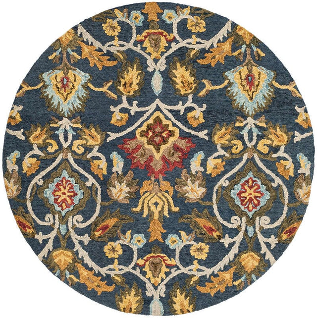 Safavieh Blossom Blm402A Navy/Multi Rug.