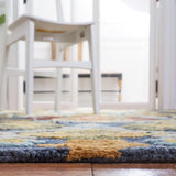 Safavieh Blossom Blm402A Navy/Multi Rug - blm402a-3sq