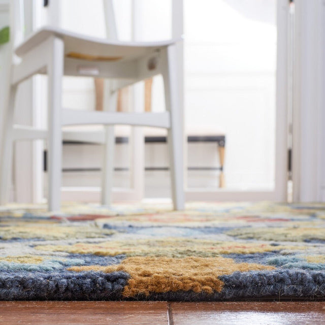 Safavieh Blossom Blm402A Navy/Multi Rug - blm402a-3sq