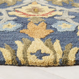 Safavieh Blossom Blm402A Navy/Multi Rug - blm402a-3sq