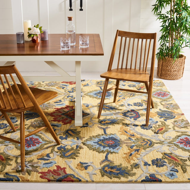 Safavieh Blossom Blm402D Gold/Multi Rug.