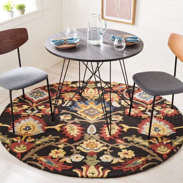 Safavieh Blossom Blm402H Charcoal/Multi Rug.