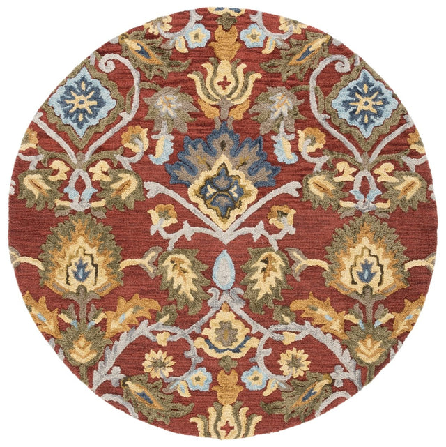 Safavieh Blossom Blm402Q Red/Multi Rug.