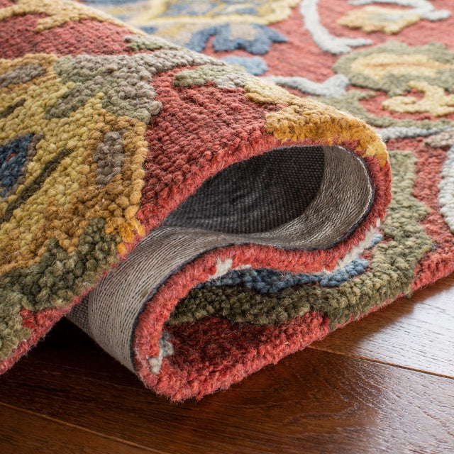 Safavieh Blossom Blm402Q Red/Multi Rug.