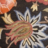 Safavieh Blossom Blm404Z Black/Yellow Rug.