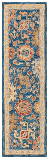 Safavieh Blossom Blm407N Navy/Brown Rug.