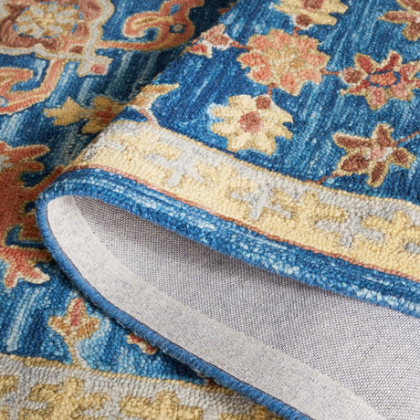 Safavieh Blossom Blm407N Navy/Brown Rug.