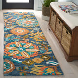 Safavieh Blossom 2'-3" x 8'-0" Rug in Blue / Ivory