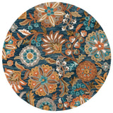 Safavieh Blossom 6'-0" x 6'-0" Rug in Blue / Ivory