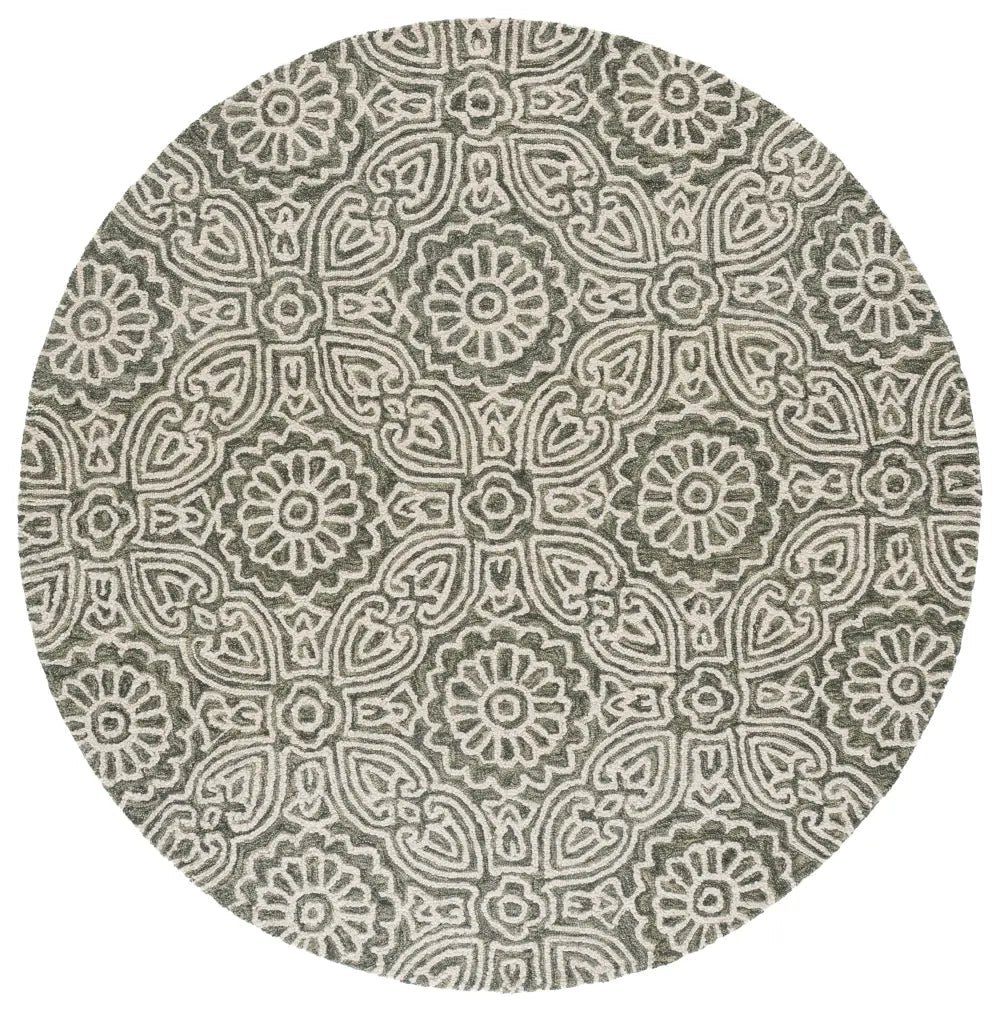 Safavieh Blossom 6'-0" x 6'-0" Rug in Grey / Ivory