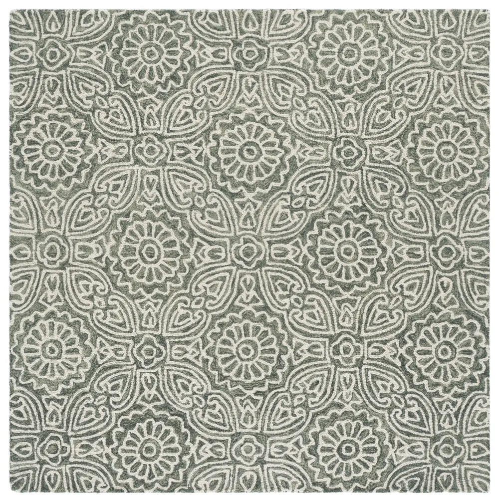 Safavieh Blossom 6'-0" x 6'-0" Rug in Grey / Ivory