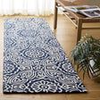 Safavieh Blossom 2'-3" x 8'-0" Rug in Blue / Ivory