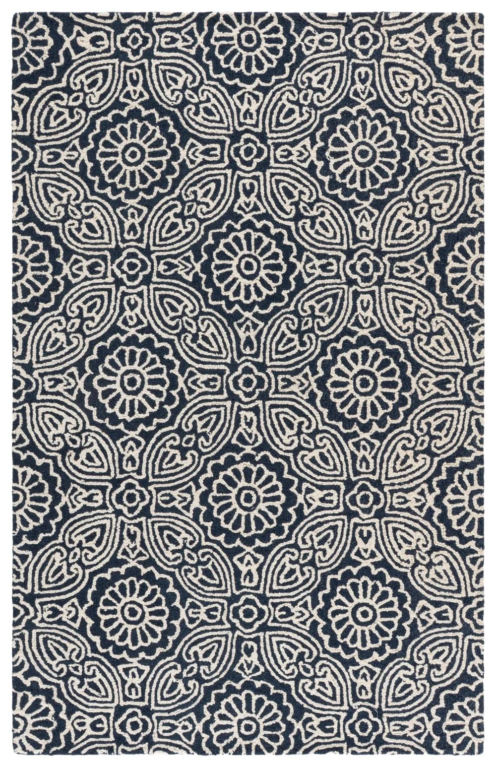 Safavieh Blossom 5'-0" x 8'-0" Rug in Blue / Ivory