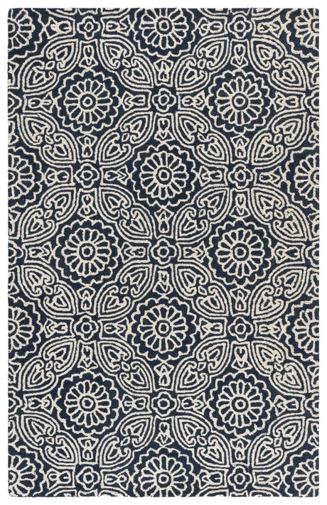 Safavieh Blossom 5'-0" x 8'-0" Rug in Blue / Ivory