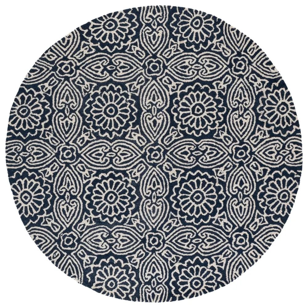 Safavieh Blossom 6'-0" x 6'-0" Rug in Blue / Ivory