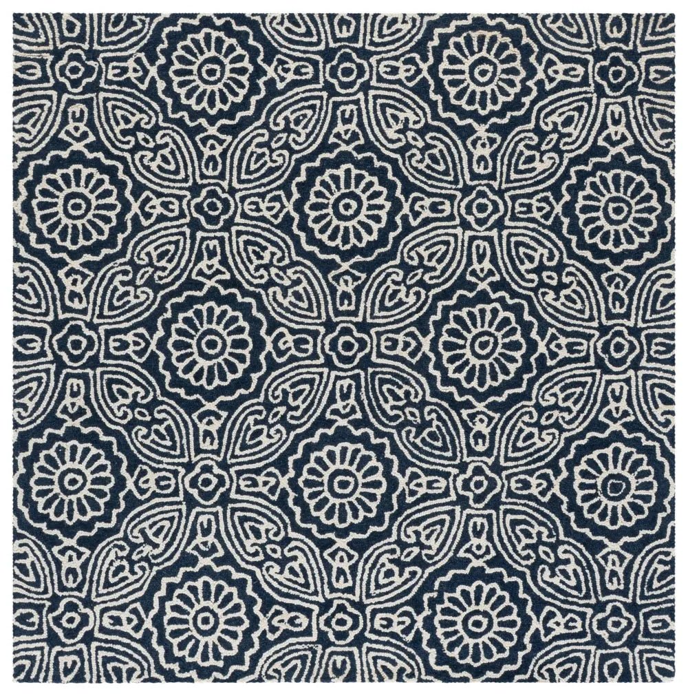 Safavieh Blossom 6'-0" x 6'-0" Rug in Blue / Ivory