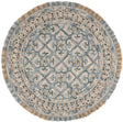 Safavieh Blossom Blm420A Light Beige / Blue Rugs.