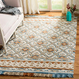 Safavieh Blossom Blm420B Ivory / Blue Rugs.