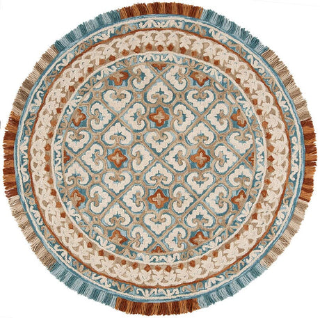 Safavieh Blossom Blm420B Ivory / Blue Rugs - Safavieh - blm420b - 6r