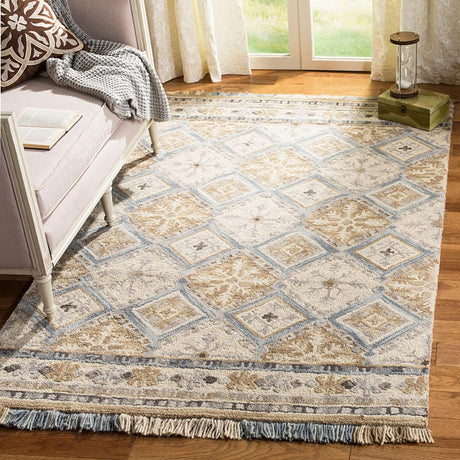 Safavieh Blossom Blm421A Beige / Light Blue Rugs - Safavieh - blm421a - 4