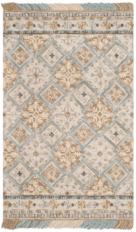 Safavieh Blossom Blm421A Beige / Light Blue Rugs - Safavieh - blm421a - 4