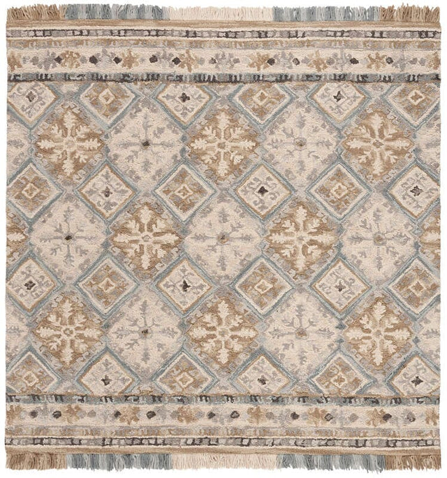 Safavieh Blossom Blm421A Beige / Light Blue Rugs.