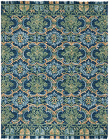 Safavieh Blossom Blm422A Navy/Green Rug.
