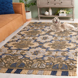 Safavieh Blossom Blm422D Gold/Blue Rug.