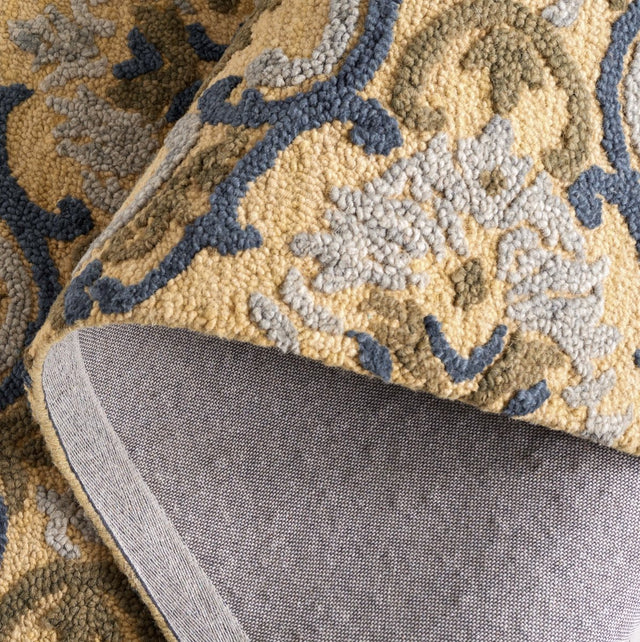 Safavieh Blossom Blm422D Gold/Blue Rug.