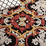 Safavieh Blossom Blm422H Charcoal/Red Rug.